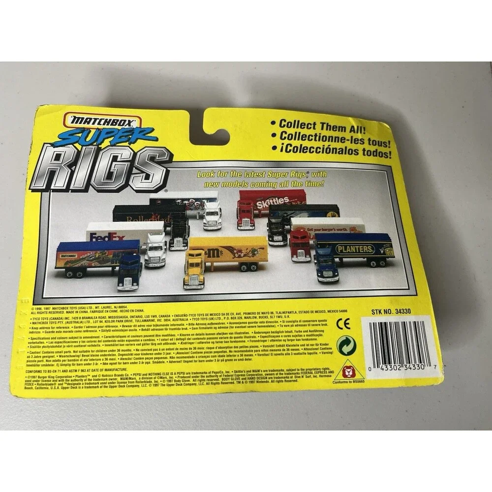 Matchbox Super Rigs - Upper Deck Semi Truck - 1997  New